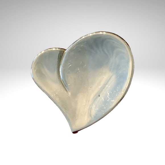 Rose And Heart Shape Metal Jewelry Boxes Felt Lined Trinket or Vanity Set - Picture 6 of 10